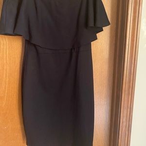 Off the shoulder black dress